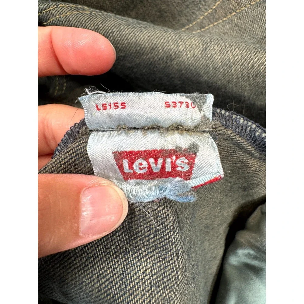 Vintage Levi's 501 Jeans Men 38x34 Dark Blue Denim Faded Straight Leg Button Fly